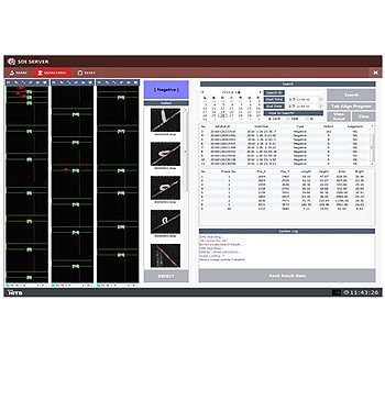 Secondary Cell Battery Plate Inspection System 검사 소프트웨어 화면